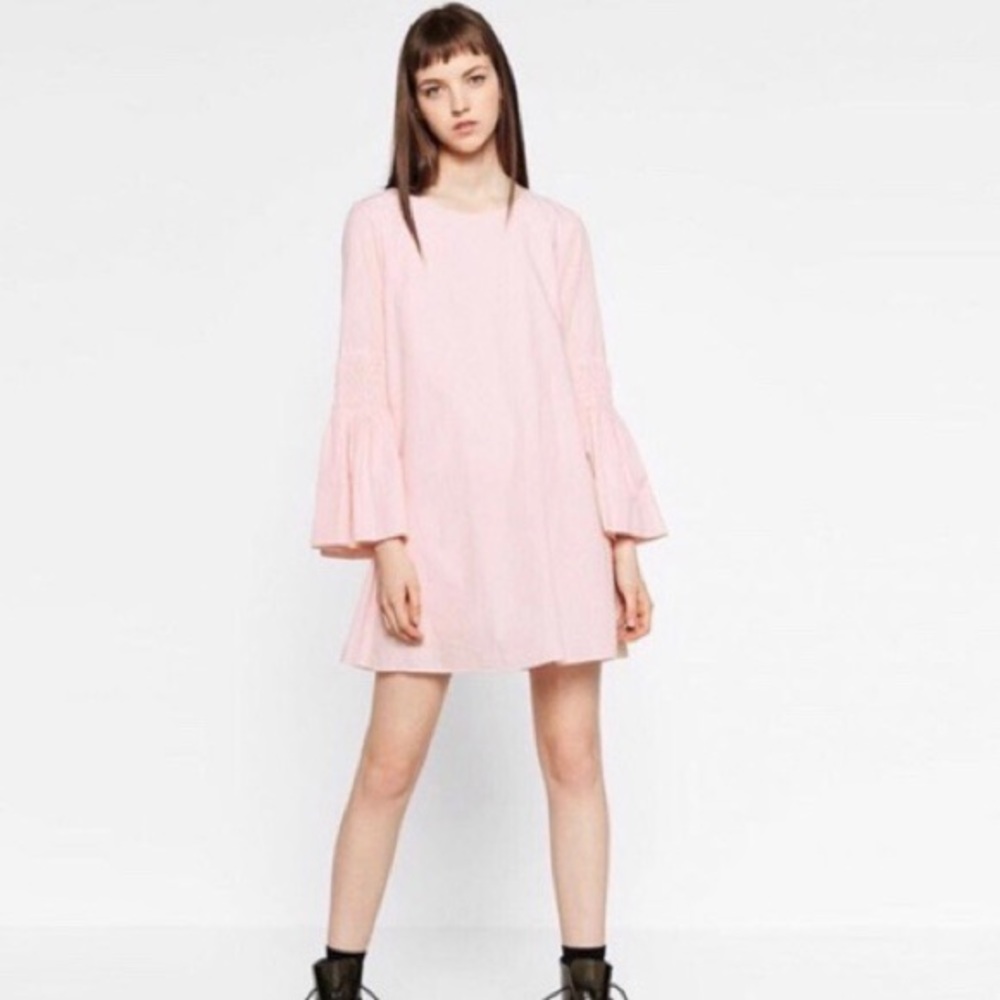 Zara bell sleeve dress